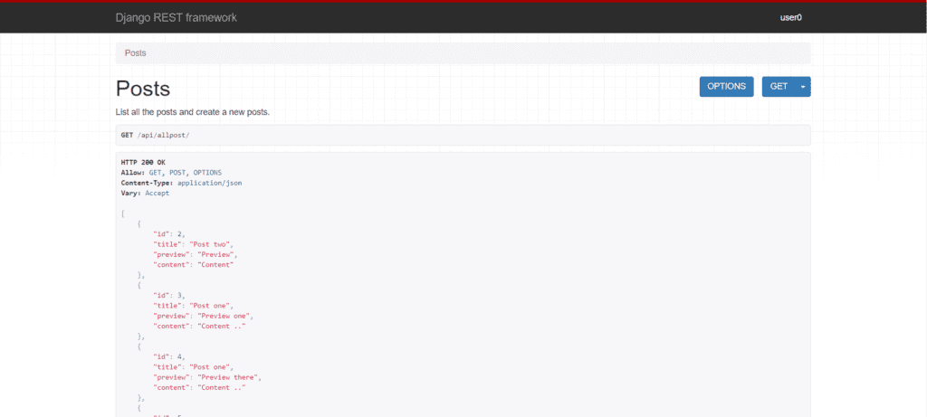 Rest Framework Django manascode